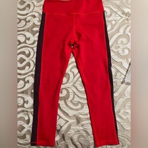 Zyia Red Loyalty Stripe LnT Leggings